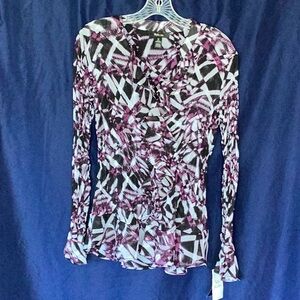 Style & Co blouse.   Super cute ruffle front and bottom